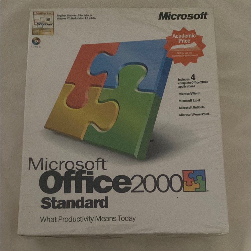 Microsoft Office 2000 Standard Software Suite